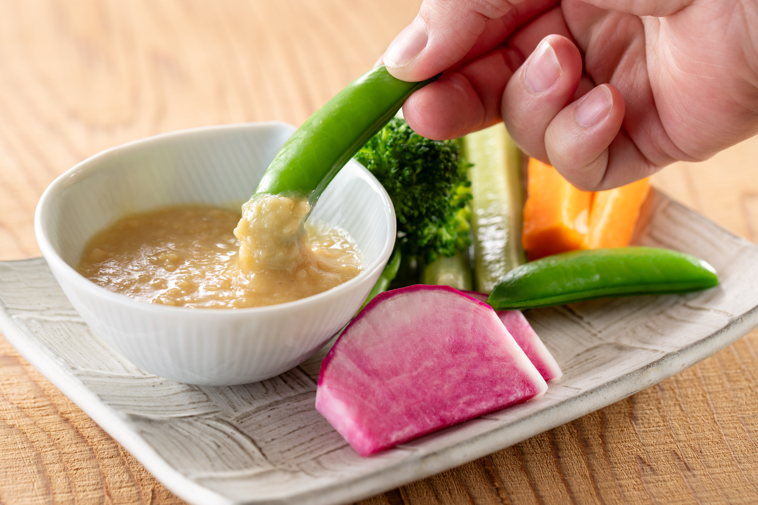 季節野菜と真鱈のバーニャカウダ