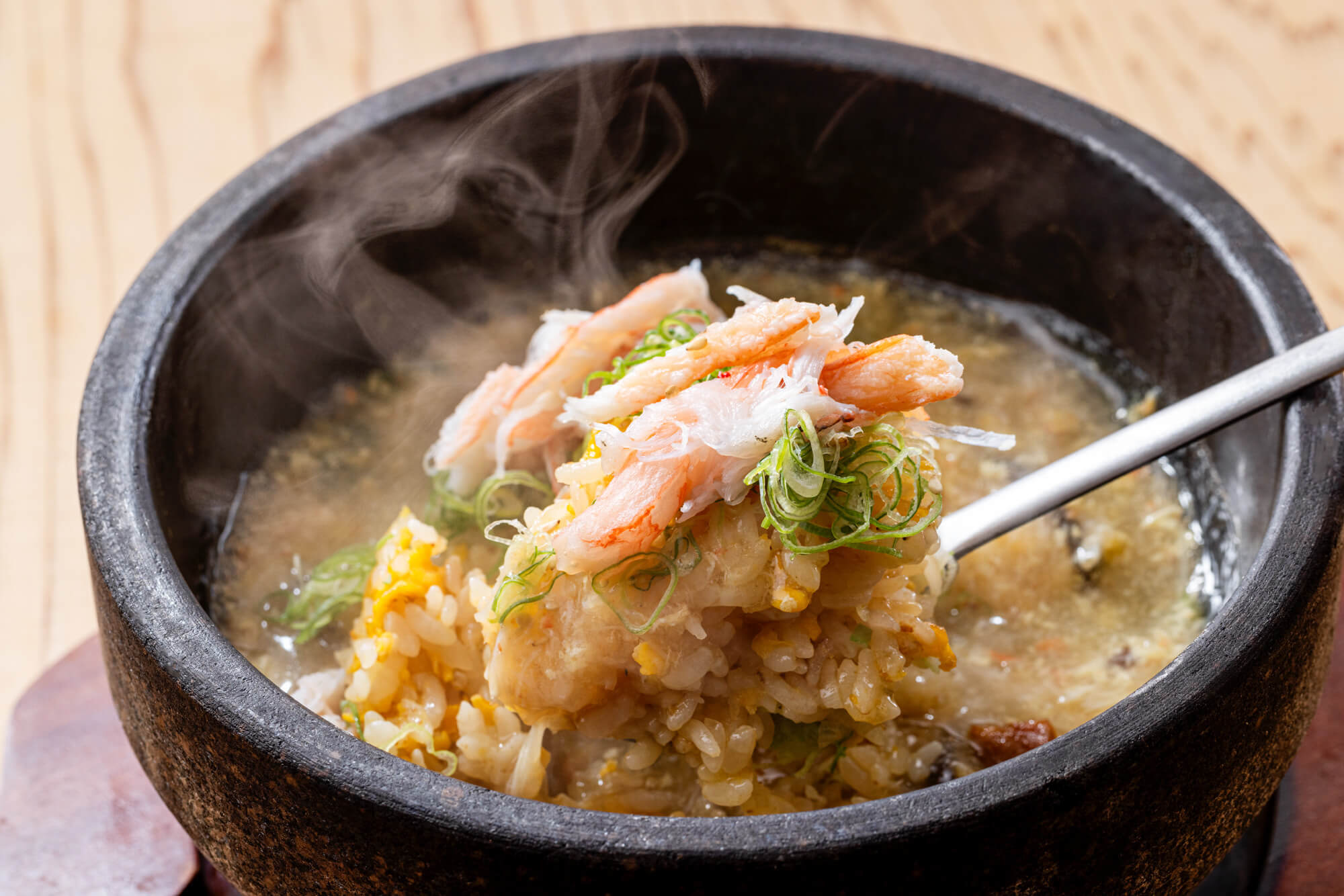 かに玉あんかけ石焼チャーハン
