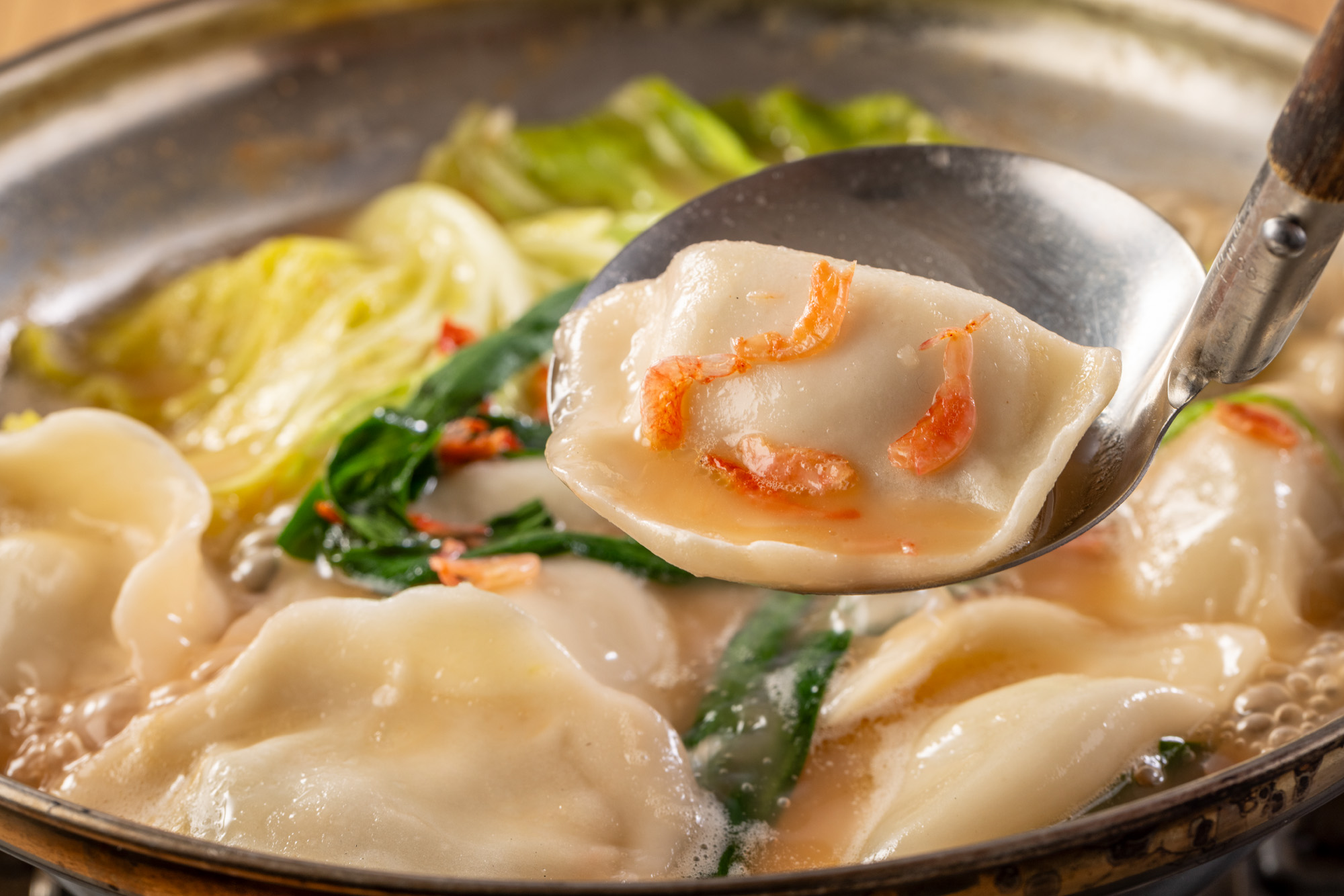 海老スープの炊き餃子