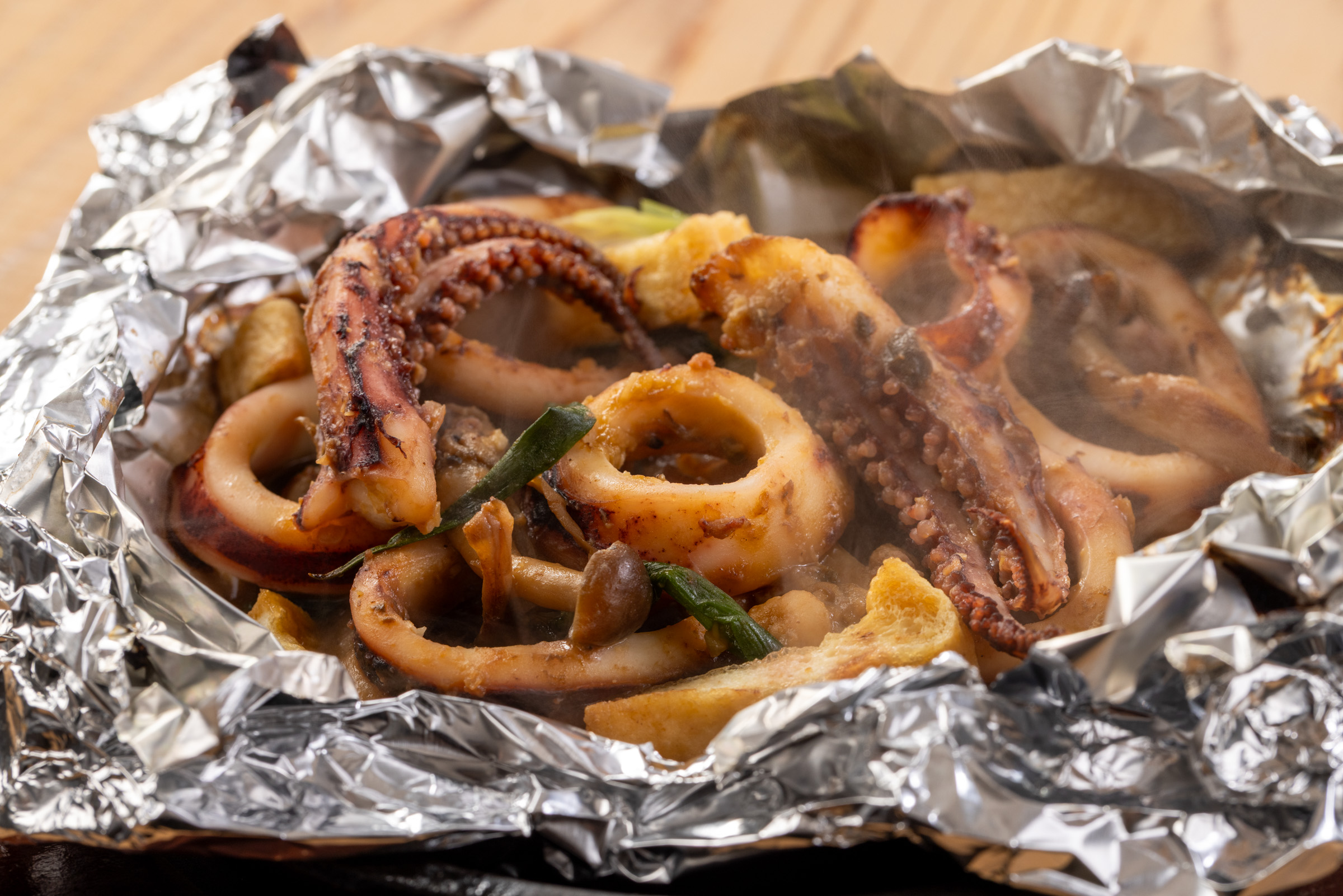 いかゴロ味噌ホイル焼き